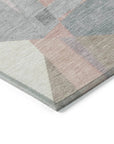 Aelas Pink Washable Indoor - Outdoor Rug - LOOMLAN - LOOMLAN Rugs - Outdoor Rugs