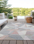 Aelas Pink Washable Indoor - Outdoor Rug - LOOMLAN - LOOMLAN Rugs - Outdoor Rugs