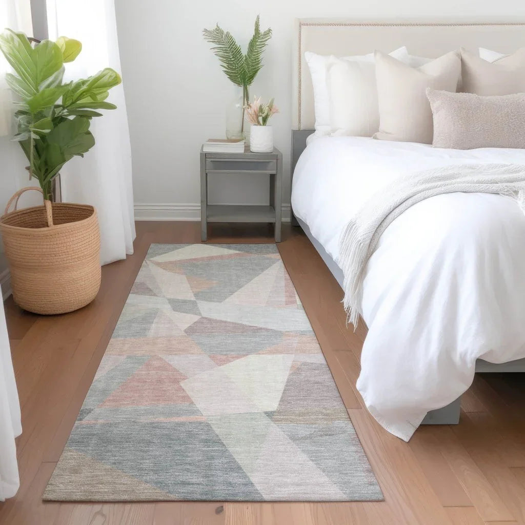 Aelas Pink Washable Indoor - Outdoor Rug - LOOMLAN - LOOMLAN Rugs - Outdoor Rugs