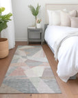 Aelas Pink Washable Indoor - Outdoor Rug - LOOMLAN - LOOMLAN Rugs - Outdoor Rugs