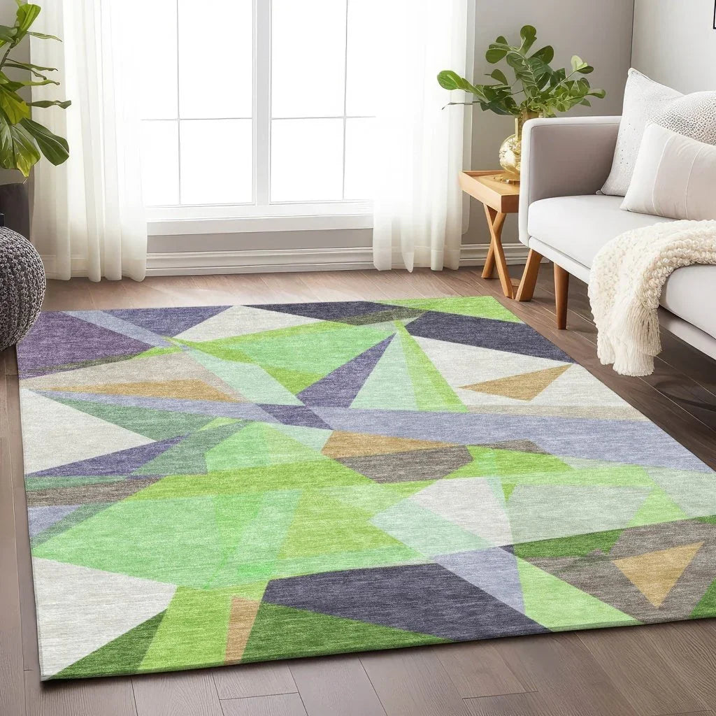Aelas Purple Washable Indoor - Outdoor Rug - LOOMLAN - LOOMLAN Rugs - Outdoor Rugs