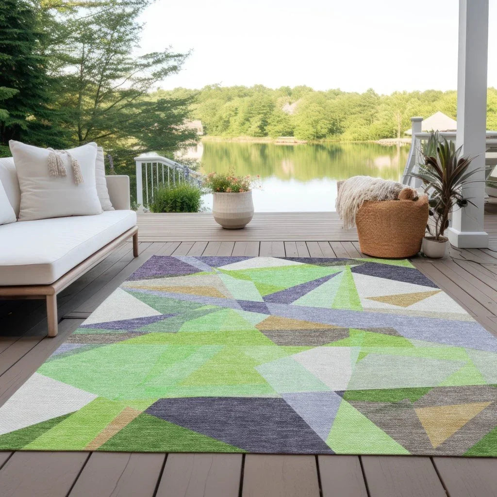 Aelas Purple Washable Indoor - Outdoor Rug - LOOMLAN - LOOMLAN Rugs - Outdoor Rugs