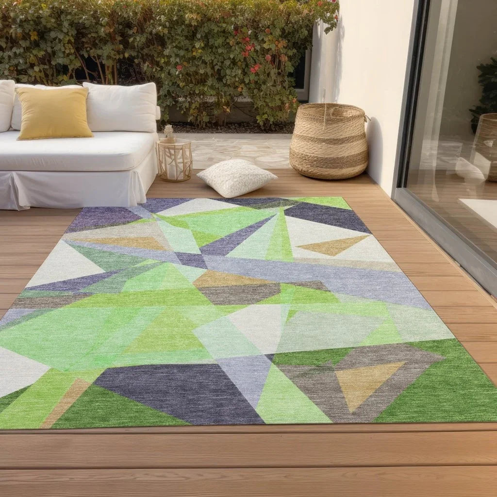 Aelas Purple Washable Indoor - Outdoor Rug - LOOMLAN - LOOMLAN Rugs - Outdoor Rugs