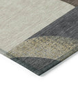 Aeleth Brown Washable Indoor - Outdoor Rug - LOOMLAN - LOOMLAN Rugs - Outdoor Rugs