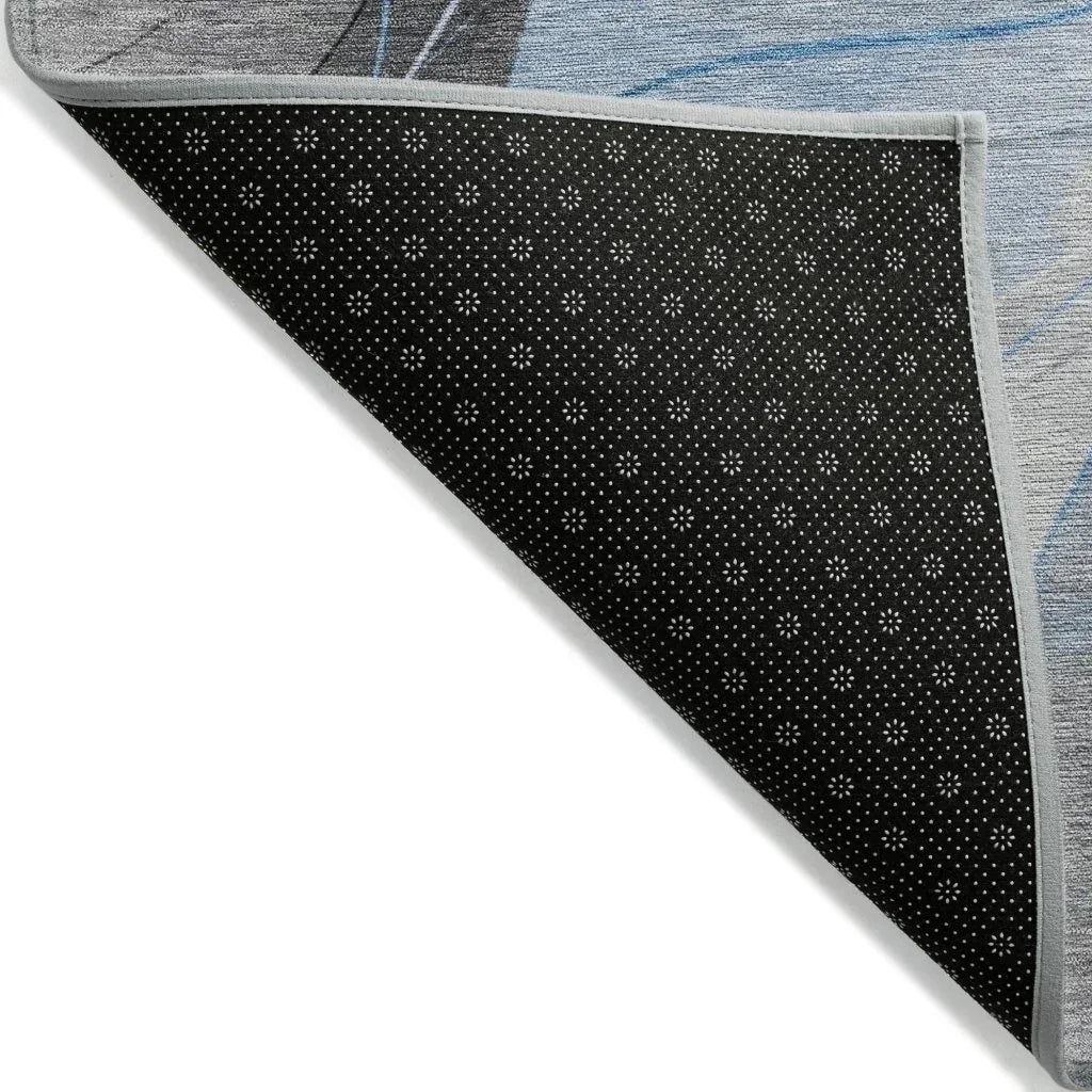 Aelien Blue Washable Indoor - Outdoor Rug - LOOMLAN - LOOMLAN Rugs - Outdoor Rugs