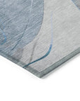 Aelien Blue Washable Indoor - Outdoor Rug - LOOMLAN - LOOMLAN Rugs - Outdoor Rugs