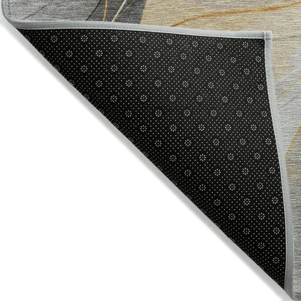 Aelien Gray Washable Indoor - Outdoor Rug - LOOMLAN - LOOMLAN Rugs - Outdoor Rugs