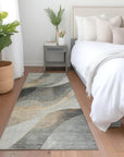 Aelien Gray Washable Indoor - Outdoor Rug - LOOMLAN - LOOMLAN Rugs - Outdoor Rugs