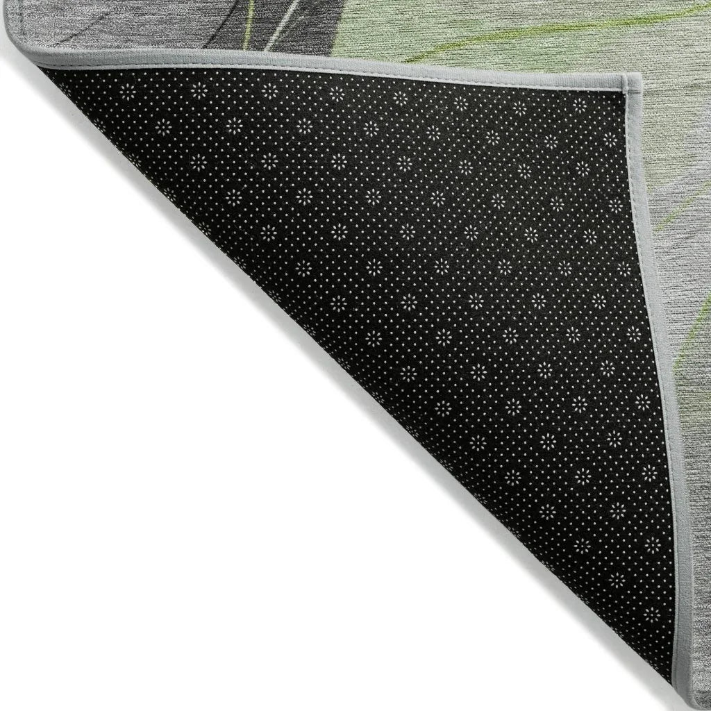 Aelien Green Washable Indoor - Outdoor Rug - LOOMLAN - LOOMLAN Rugs - Outdoor Rugs