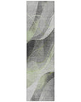 Aelien Green Washable Indoor - Outdoor Rug - LOOMLAN - LOOMLAN Rugs - Outdoor Rugs