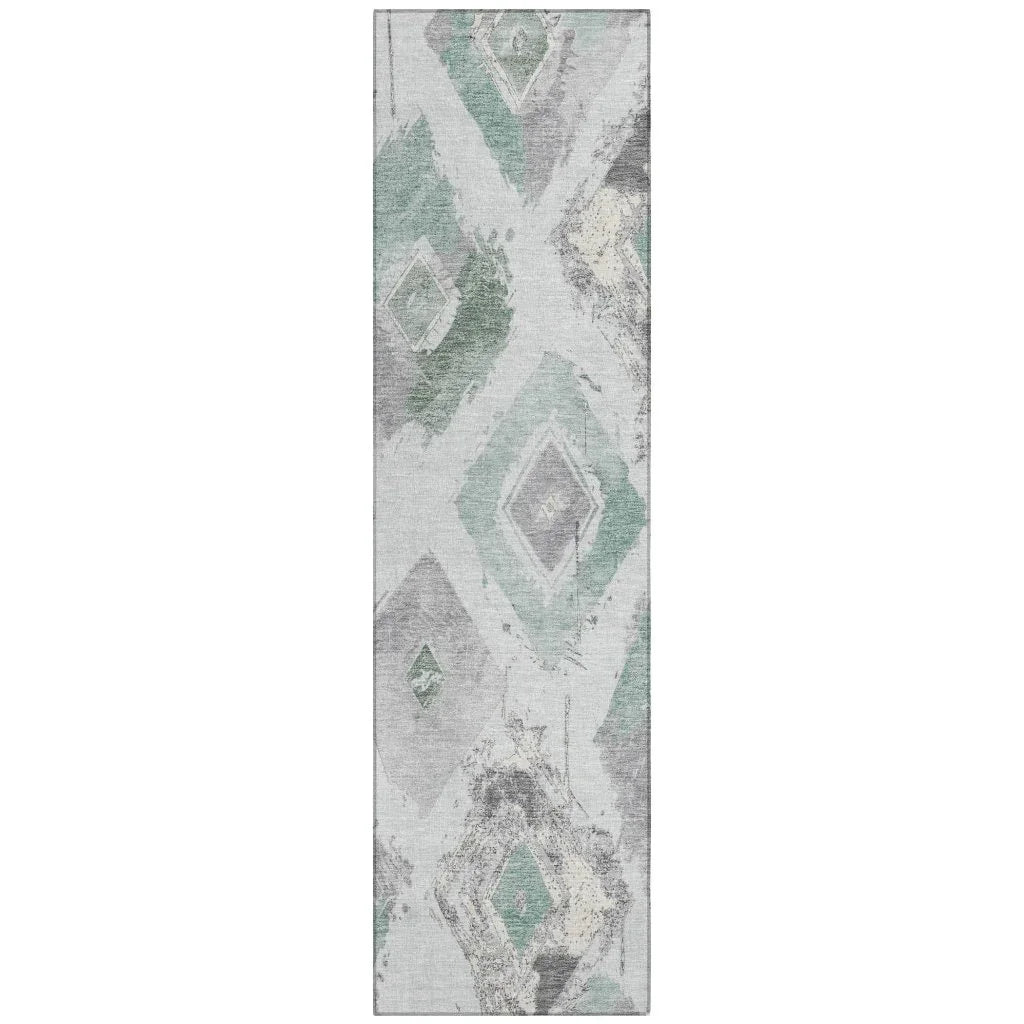 Aelir Blue Washable Indoor - Outdoor Rug - LOOMLAN - LOOMLAN Rugs - Outdoor Rugs