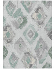 Aelir Blue Washable Indoor - Outdoor Rug - LOOMLAN - LOOMLAN Rugs - Outdoor Rugs