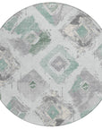 Aelir Blue Washable Indoor - Outdoor Rug - LOOMLAN - LOOMLAN Rugs - Outdoor Rugs