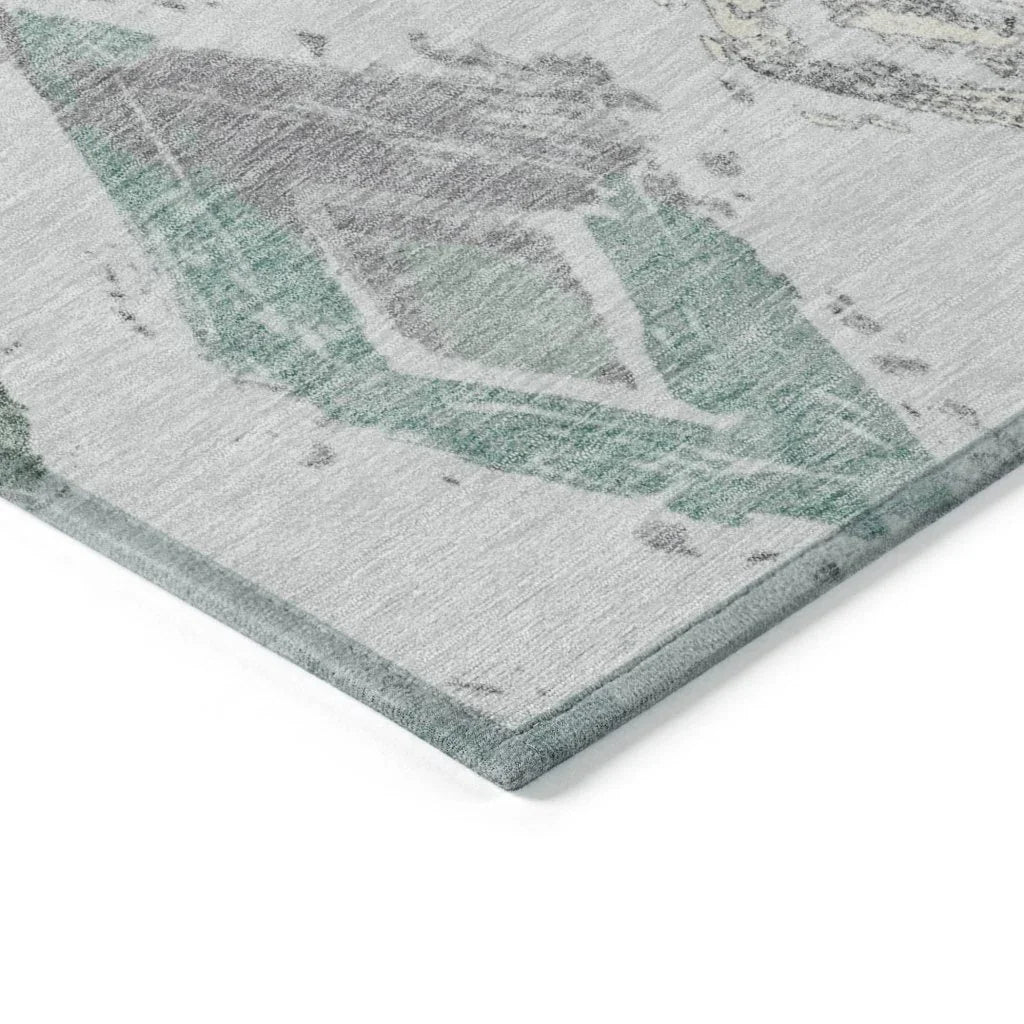 Aelir Blue Washable Indoor - Outdoor Rug - LOOMLAN - LOOMLAN Rugs - Outdoor Rugs