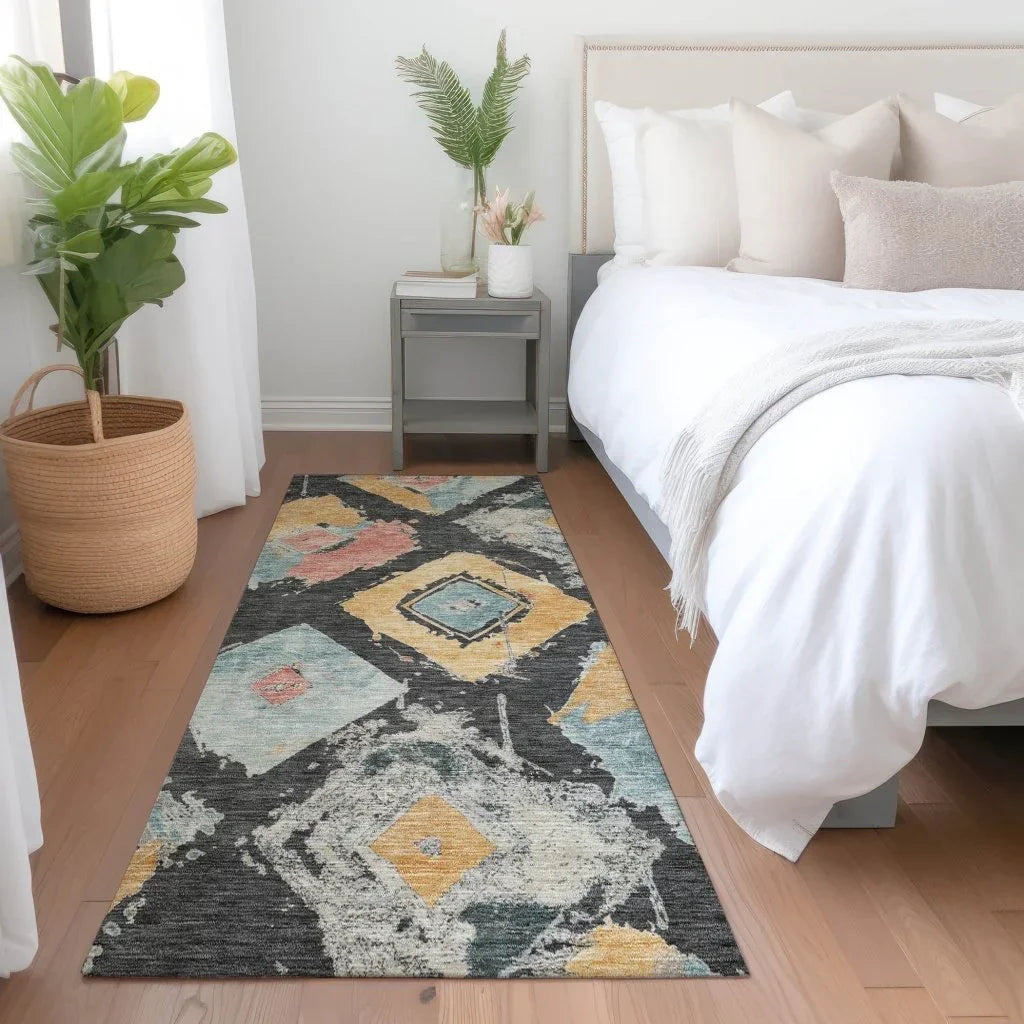 Aelir Gray Washable Indoor - Outdoor Rug - LOOMLAN - LOOMLAN Rugs - Outdoor Rugs