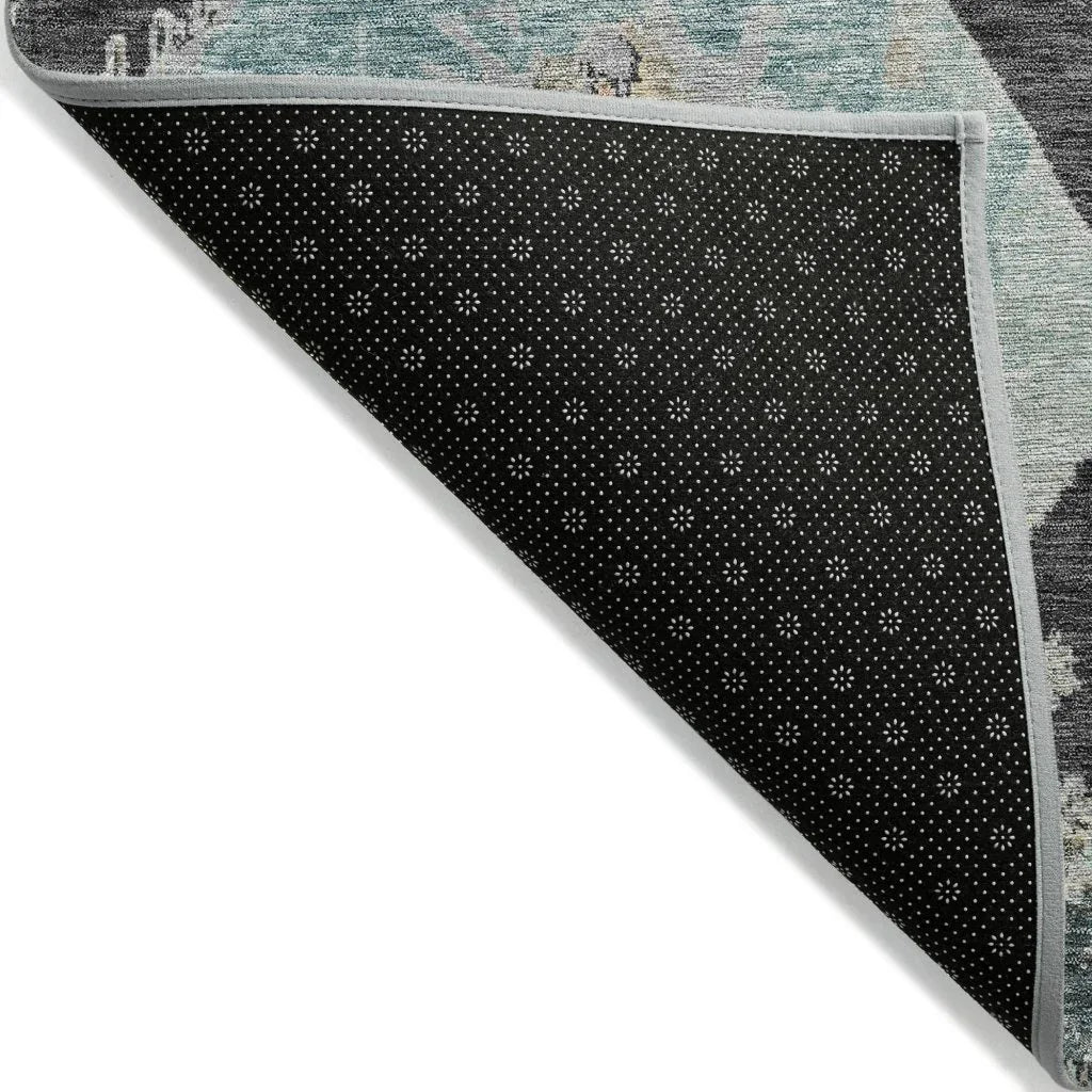 Aelir Gray Washable Indoor - Outdoor Rug - LOOMLAN - LOOMLAN Rugs - Outdoor Rugs