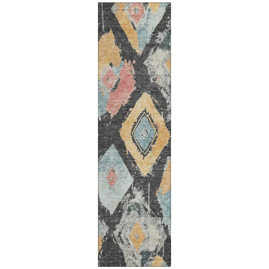 Aelir Gray Washable Indoor - Outdoor Rug - LOOMLAN - LOOMLAN Rugs - Outdoor Rugs