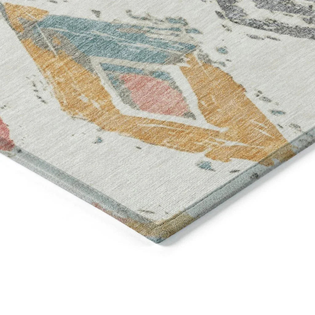 Aelir Ivory Washable Indoor - Outdoor Rug - LOOMLAN - LOOMLAN Rugs - Outdoor Rugs
