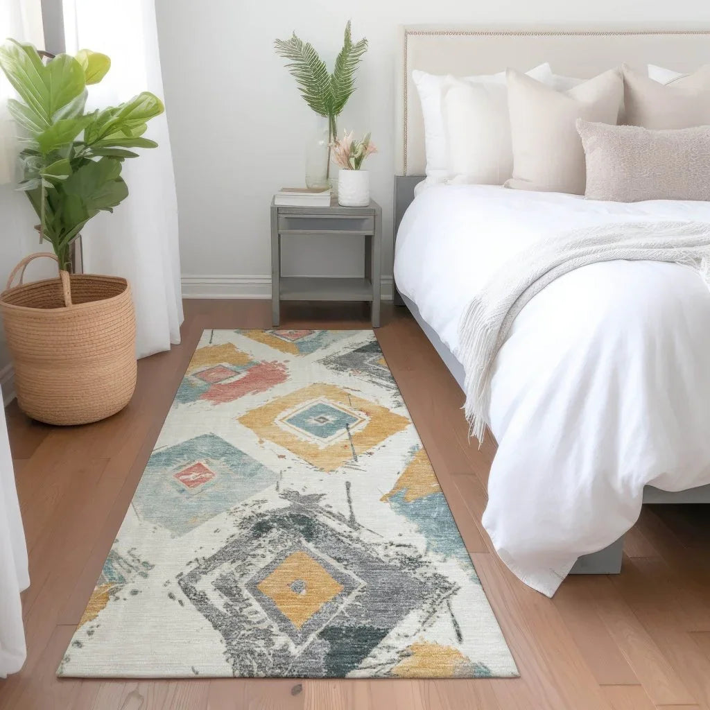 Aelir Ivory Washable Indoor - Outdoor Rug - LOOMLAN - LOOMLAN Rugs - Outdoor Rugs