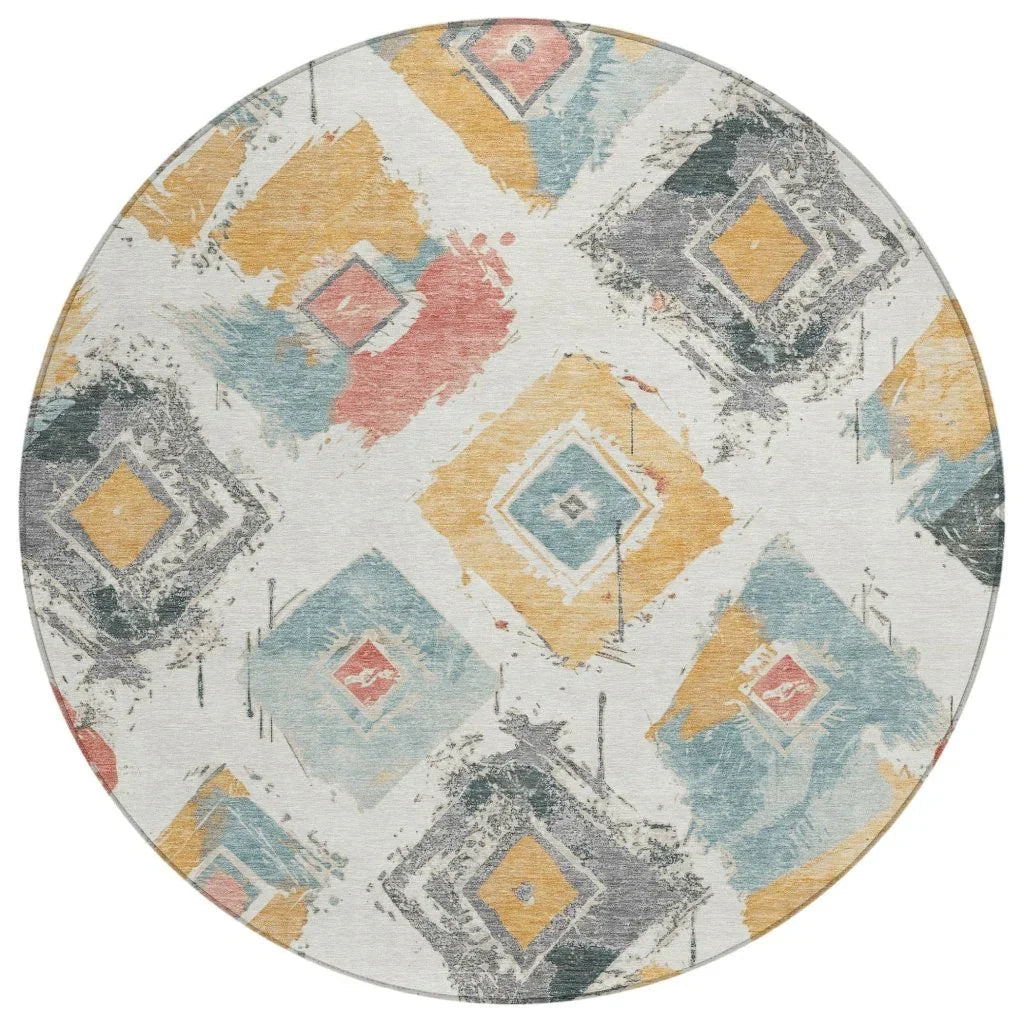 Aelir Ivory Washable Indoor - Outdoor Rug - LOOMLAN - LOOMLAN Rugs - Outdoor Rugs