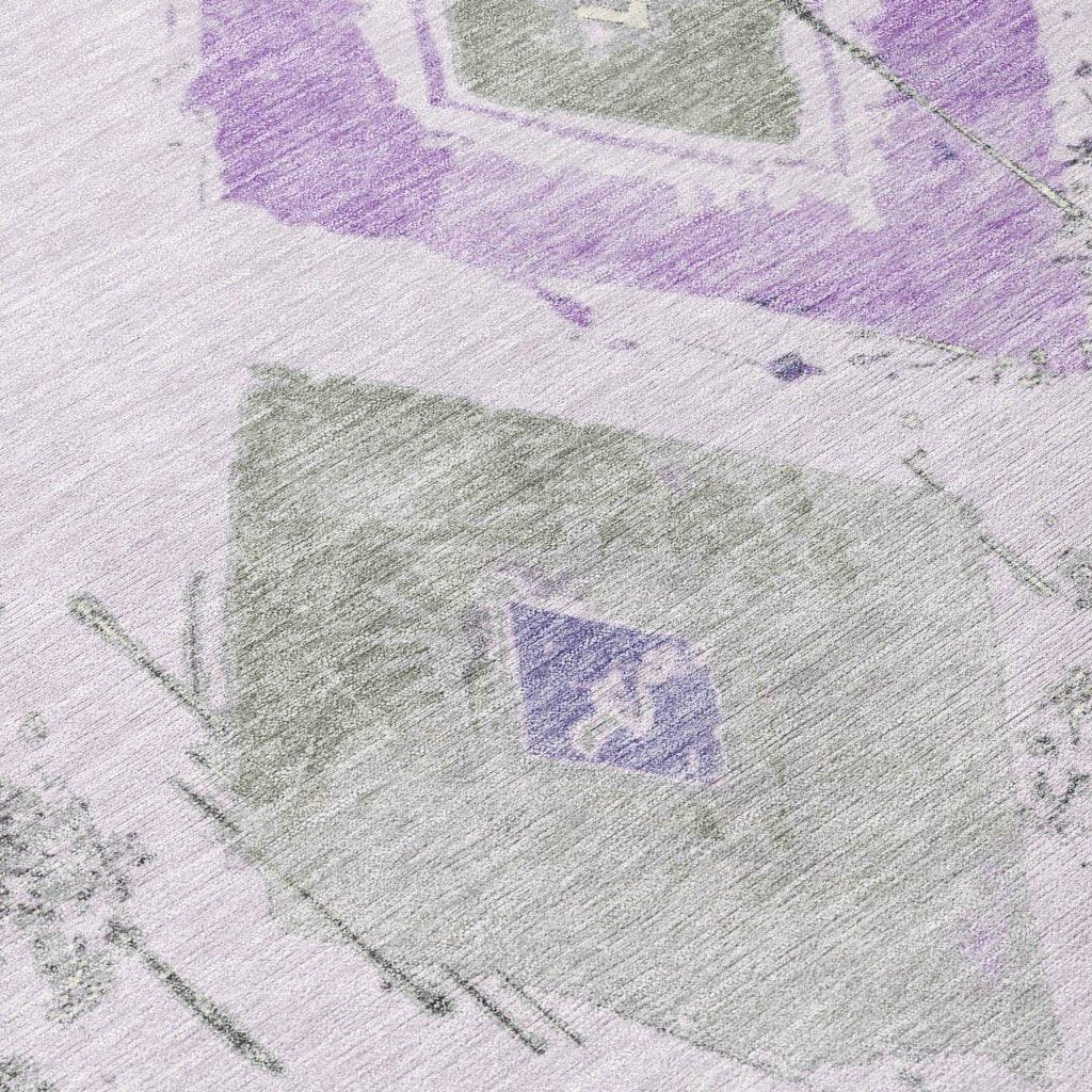 Aelir Purple Washable Indoor - Outdoor Rug - LOOMLAN - LOOMLAN Rugs - Outdoor Rugs