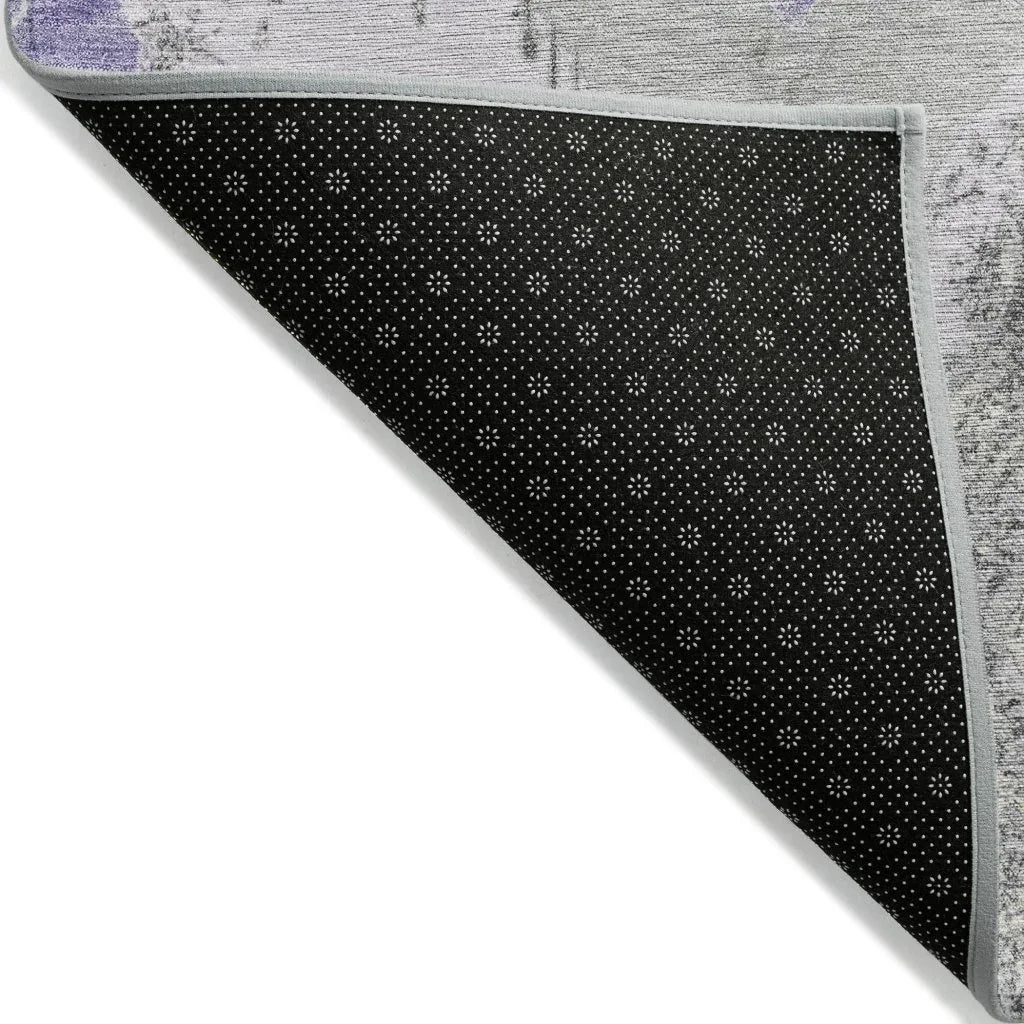 Aelir Purple Washable Indoor - Outdoor Rug - LOOMLAN - LOOMLAN Rugs - Outdoor Rugs