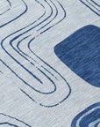 Aelira Blue Washable Indoor - Outdoor Rug - LOOMLAN - LOOMLAN Rugs - Outdoor Rugs