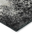 LOOMLAN Rugs Aera Black Washable Indoor-Outdoor Rug
