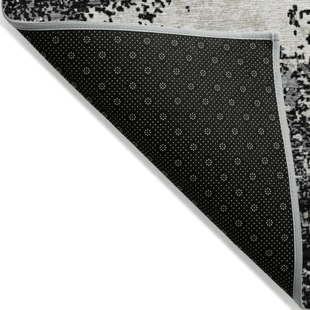 LOOMLAN Rugs Aera Black Washable Indoor-Outdoor Rug