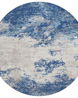Aera Blue Washable Indoor - Outdoor Rug - LOOMLAN - LOOMLAN Rugs - Outdoor Rugs