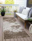 LOOMLAN Rugs Aera Brown Washable Indoor-Outdoor Rug