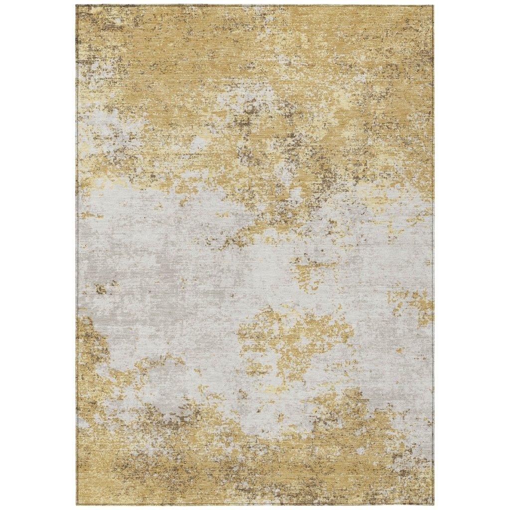LOOMLAN Rugs Aera Gold Washable Indoor-Outdoor Rug