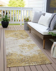 LOOMLAN Rugs Aera Gold Washable Indoor-Outdoor Rug