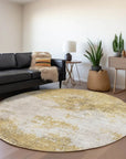 LOOMLAN Rugs Aera Gold Washable Indoor-Outdoor Rug