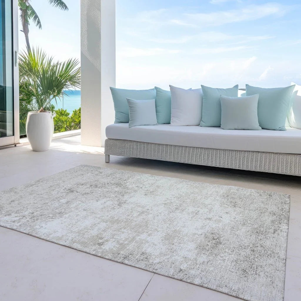 LOOMLAN Rugs Aera Ivory Washable Indoor-Outdoor Rug