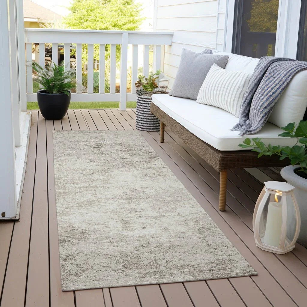 LOOMLAN Rugs Aera Ivory Washable Indoor-Outdoor Rug