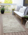 LOOMLAN Rugs Aera Ivory Washable Indoor-Outdoor Rug