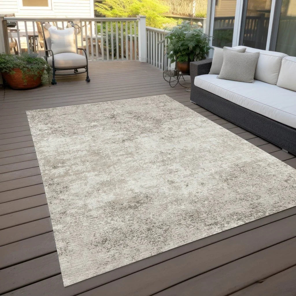 LOOMLAN Rugs Aera Ivory Washable Indoor-Outdoor Rug