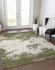 LOOMLAN Rugs Aera Olive Washable Indoor-Outdoor Rug