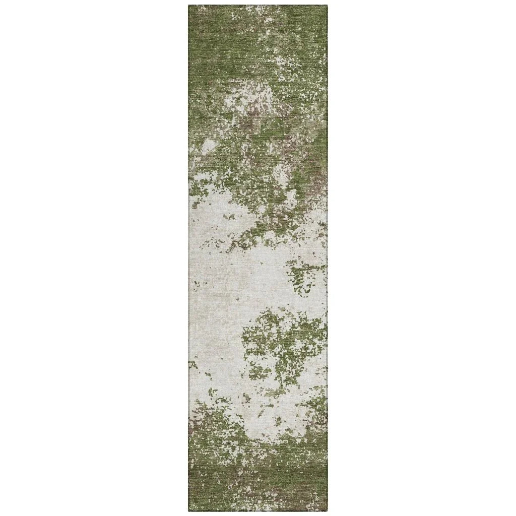 LOOMLAN Rugs Aera Olive Washable Indoor-Outdoor Rug