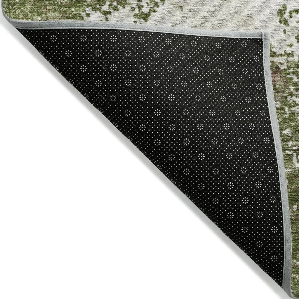 LOOMLAN Rugs Aera Olive Washable Indoor-Outdoor Rug