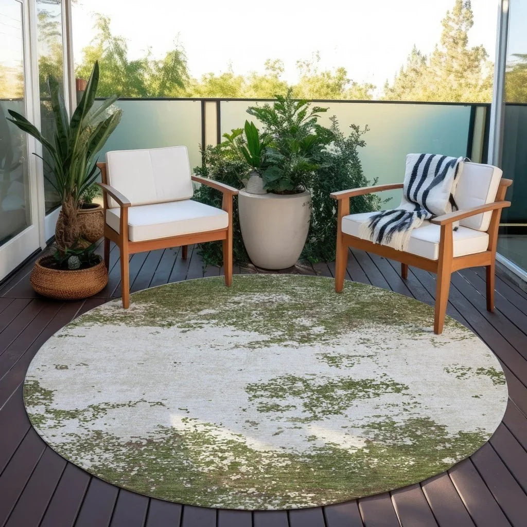 LOOMLAN Rugs Aera Olive Washable Indoor-Outdoor Rug