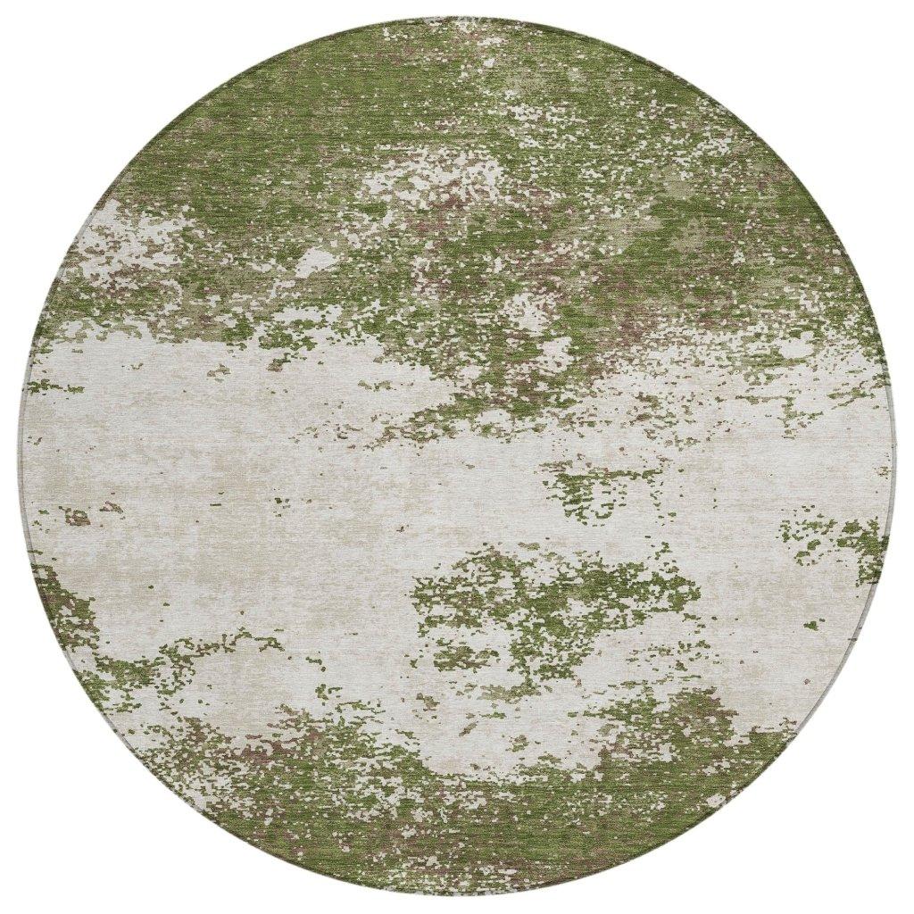LOOMLAN Rugs Aera Olive Washable Indoor-Outdoor Rug