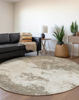 LOOMLAN Rugs Aera Taupe Washable Indoor-Outdoor Rug