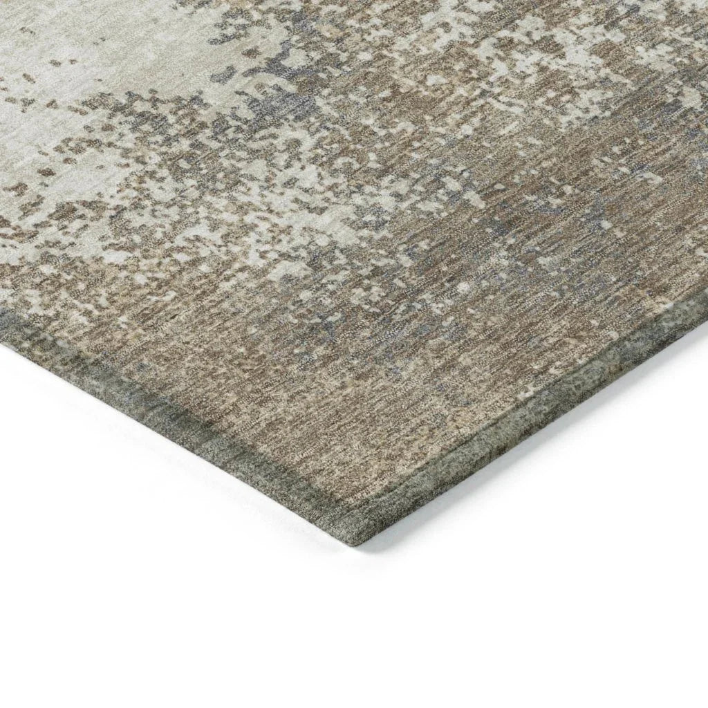 LOOMLAN Rugs Aera Taupe Washable Indoor-Outdoor Rug