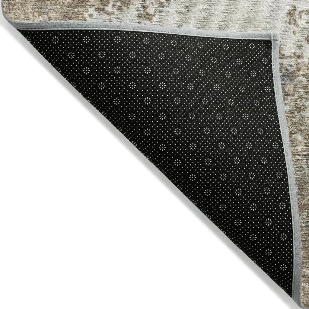 LOOMLAN Rugs Aera Taupe Washable Indoor-Outdoor Rug