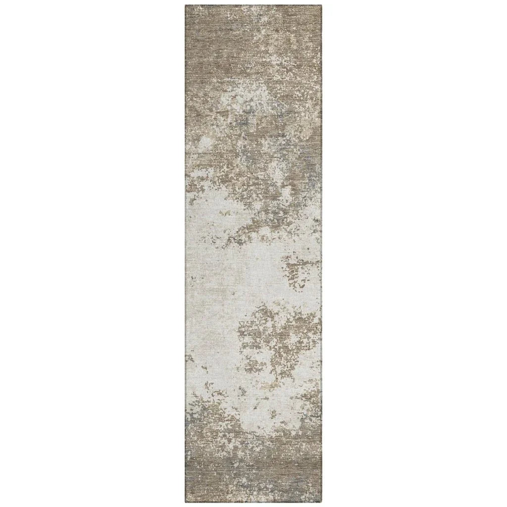 LOOMLAN Rugs Aera Taupe Washable Indoor-Outdoor Rug