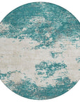 LOOMLAN Rugs Aera Teal Washable Indoor-Outdoor Rug