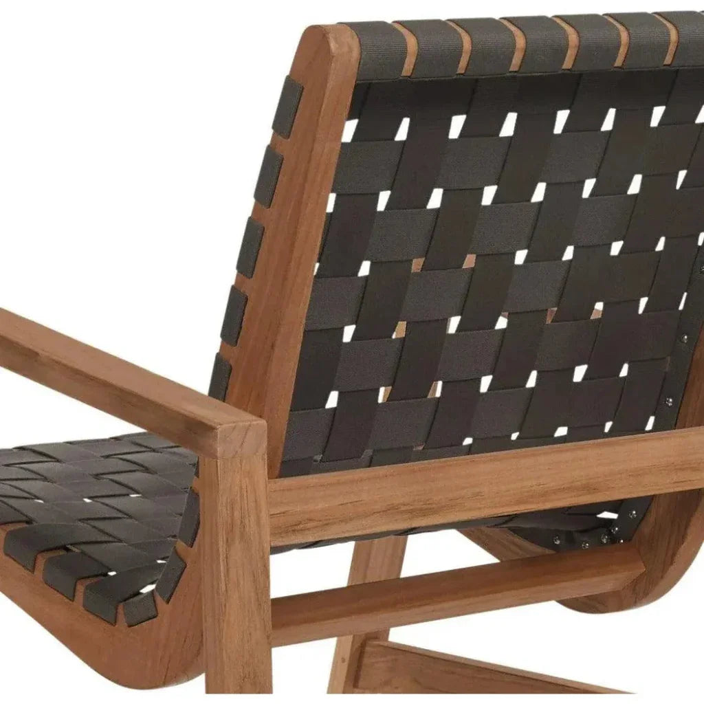 Aero Teak Outdoor Woven Chat Armchair - LOOMLAN - HiTeak - Outdoor Accent Chairs