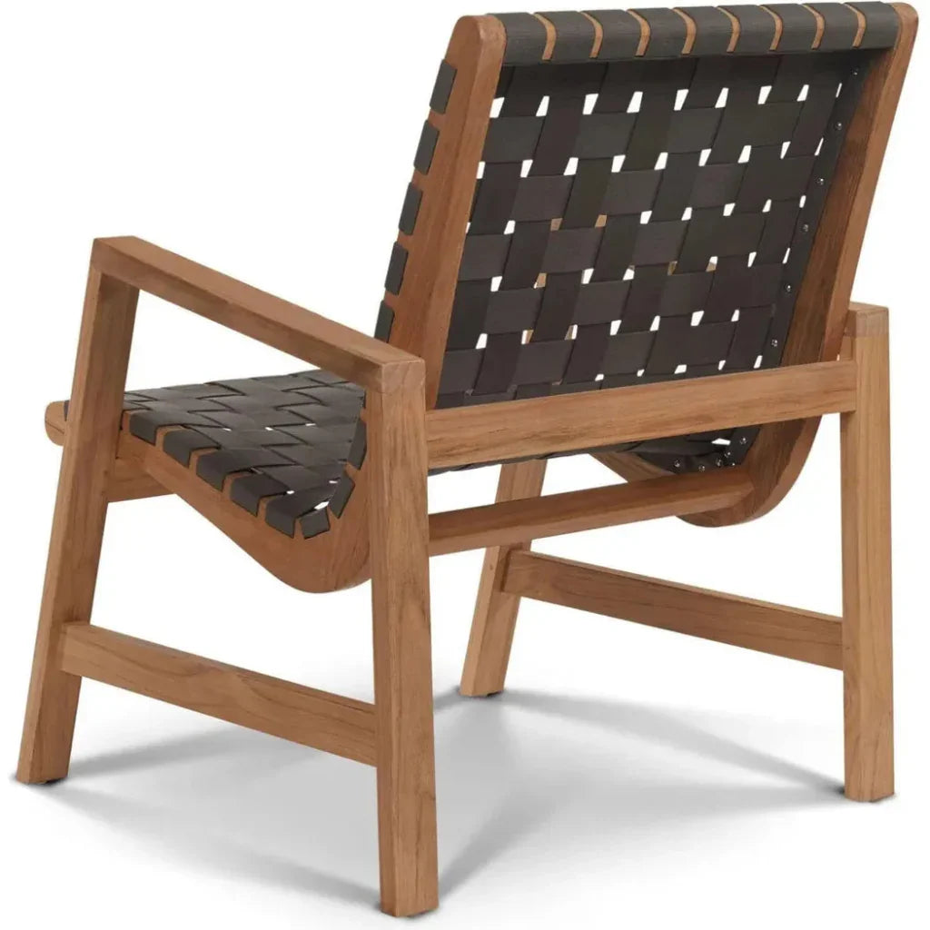 Aero Teak Outdoor Woven Chat Armchair - LOOMLAN - HiTeak - Outdoor Accent Chairs